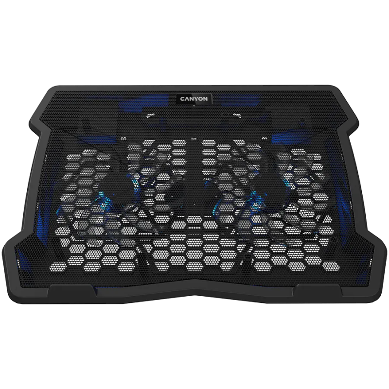CANYON NS03, Cooling stand dual-fan with 2x2.0 USB hub, support up to 10”-15.6” laptop, ABS plastic and iron, Fans dimension:125