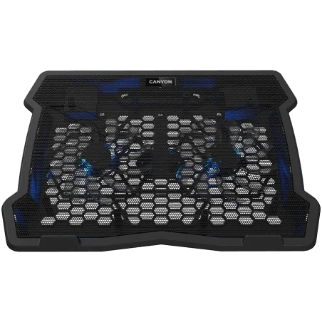 CANYON NS03, Cooling stand dual-fan with 2x2.0 USB hub, support up to 10”-15.6” laptop, ABS plastic and iron, Fans dimension:125