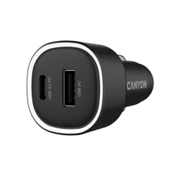 CANYON car charger OnDrive 85 PD 85W USB-A+USB-C Black - 2