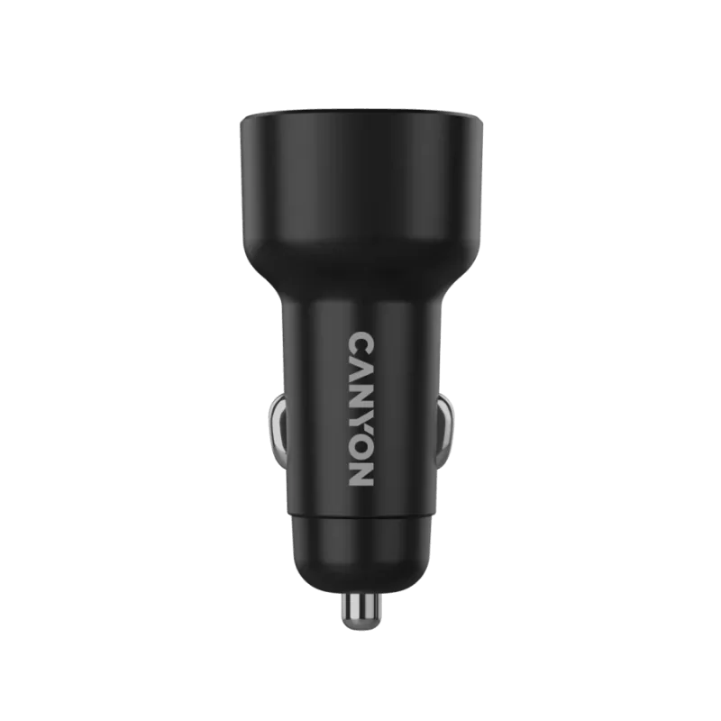 CANYON car charger OnDrive 85 PD 85W USB-A+USB-C Black - 1