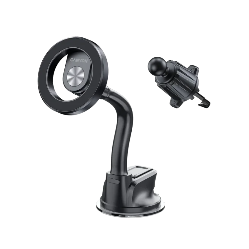 CANYON Magnetic car holder OnGrip 12 suction + air vent Black - 1
