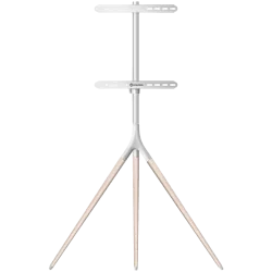 ONKRON Tripod Easel TV Stand for 32” – 65 Inch LED LCD OLED Screens up to 35 kg, White - 1