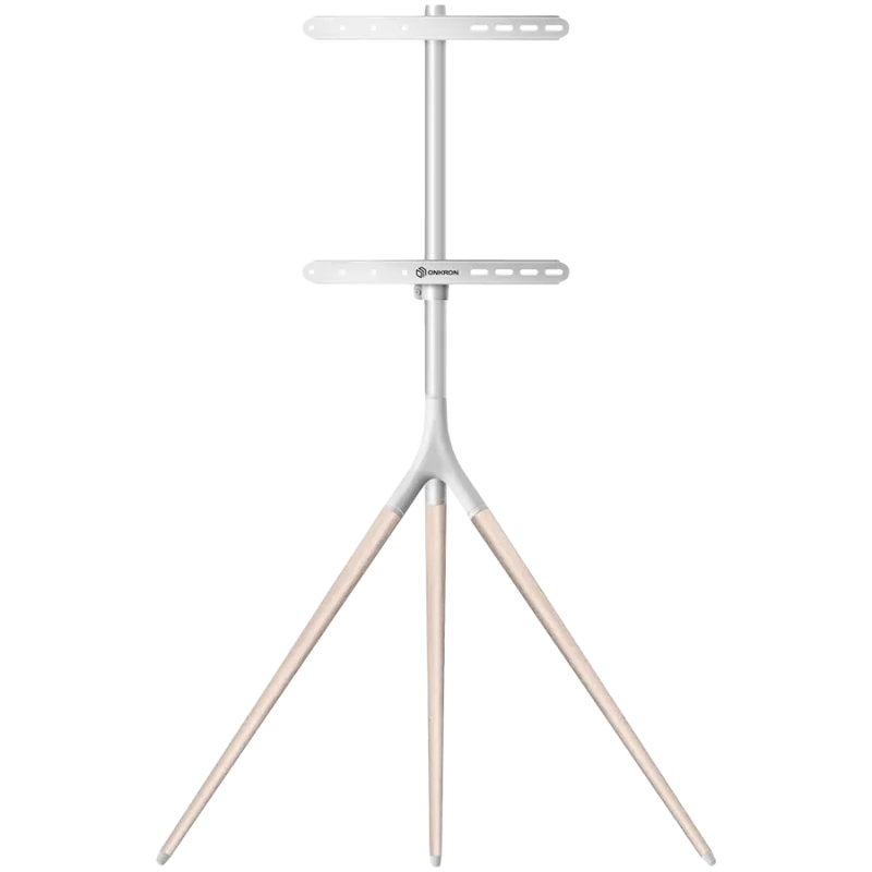 ONKRON Tripod Easel TV Stand for 32” – 65 Inch LED LCD OLED Screens up to 35 kg, White - 1