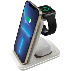CANYON wireless charger WS-304 15W 3in1 Cosmic Latte - 1