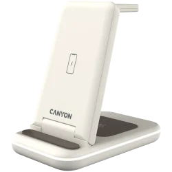 CANYON wireless charger WS-304 15W 3in1 Cosmic Latte - 2
