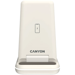 CANYON wireless charger WS-304 15W 3in1 Cosmic Latte - 3