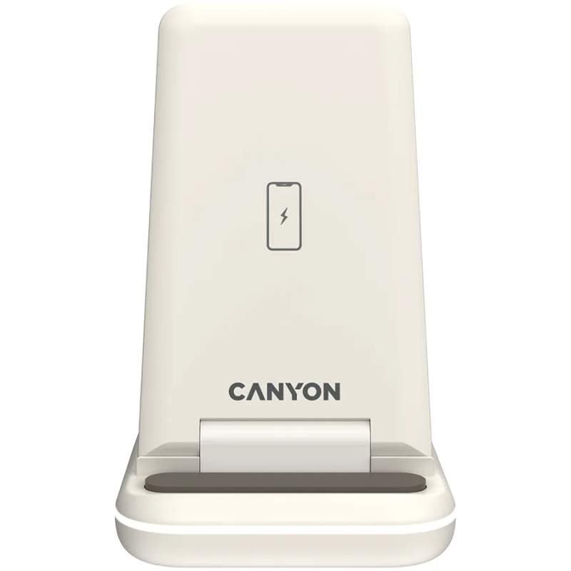 CANYON wireless charger WS-304 15W 3in1 Cosmic Latte - 1