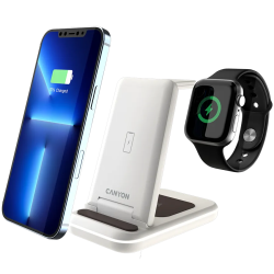 CANYON wireless charger WS-304 15W 3in1 Cosmic Latte - 7