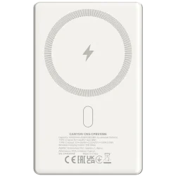 CANYON power bank OnPower 510 slim Magnetic 10000 mAh PD20W Beige - 3
