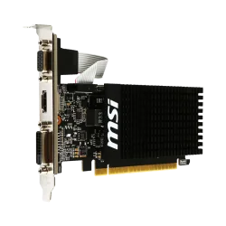 MSI Video Card NVidia GeForce GT 710, 2048MB DDR3, 64-bit, 12.8 GB/s, 1600 Mbps Effective Memory Speed, 954 MHz Clock, PCI Expre