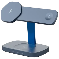 CANYON Wireless Charging Station Hexagon 310 3in1 DarkGrey/Blue - 2