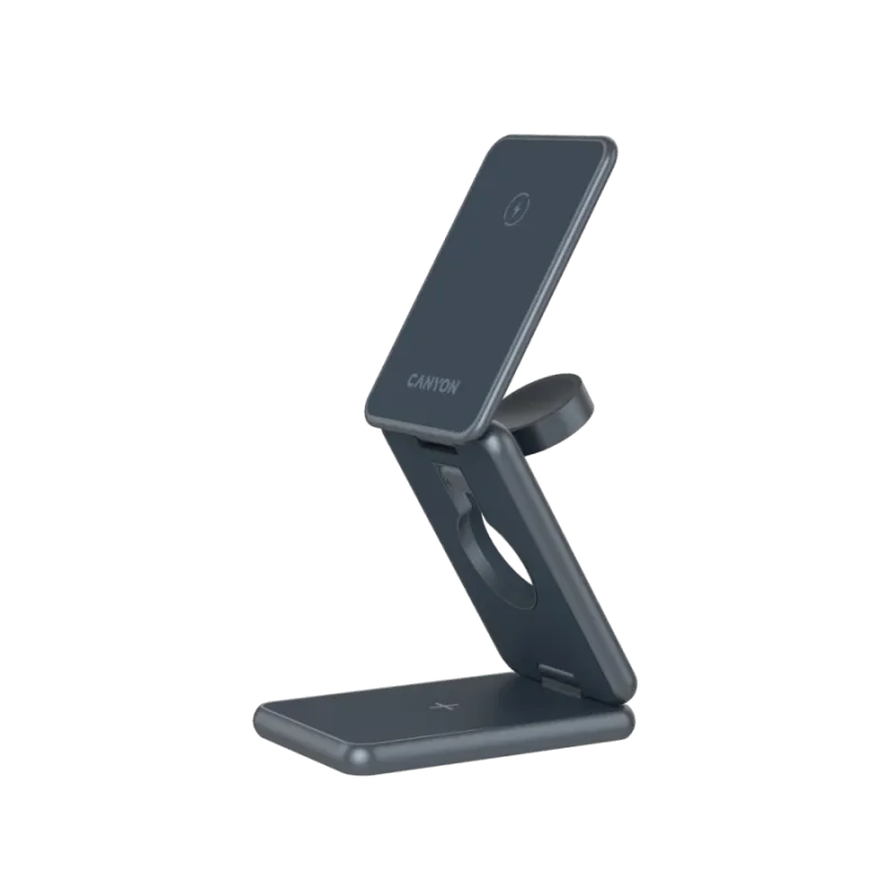 CANYON Foldable wireless charger OnCharge 309 15W 3in1 Metal - 1