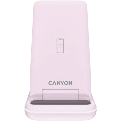 CANYON wireless charger WS-304 15W 3in1 Iced Pink - 3