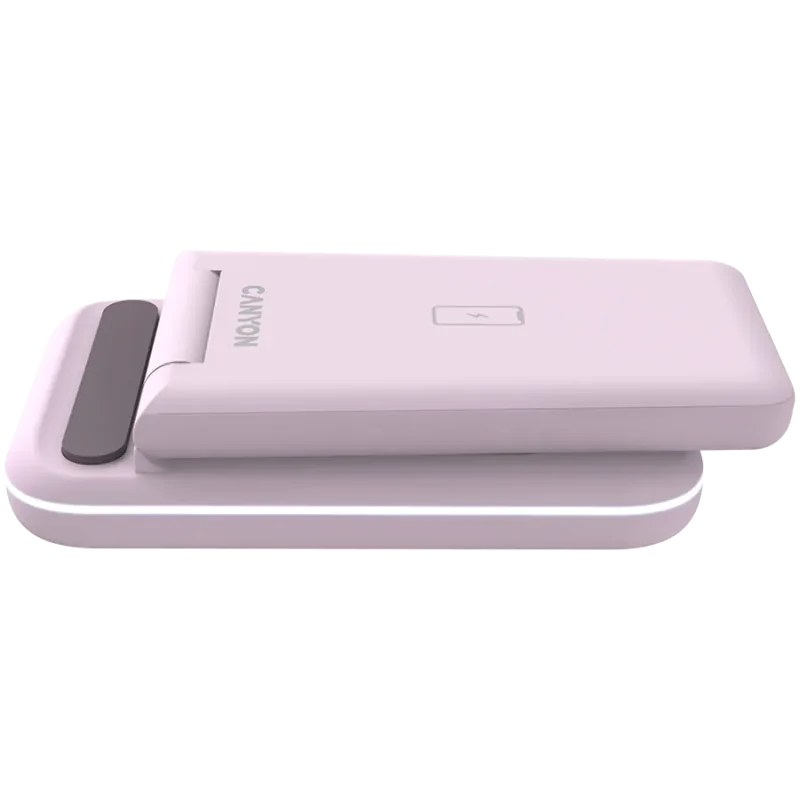 CANYON wireless charger WS-304 15W 3in1 Iced Pink - 1