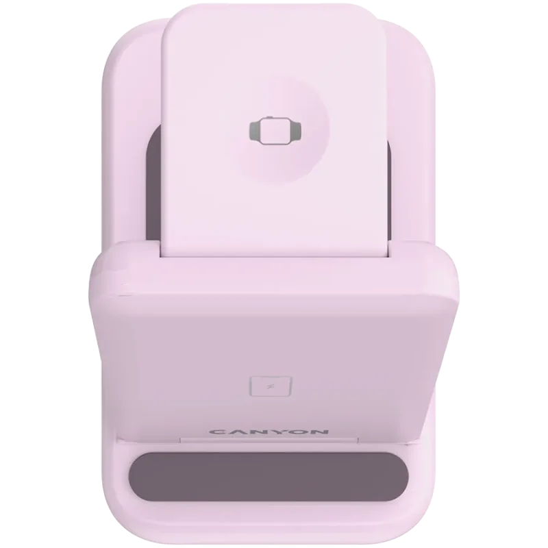 CANYON wireless charger WS-304 15W 3in1 Iced Pink - 1
