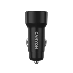 CANYON car charger OnDrive 24 24W 2xUSB-A Black - 5