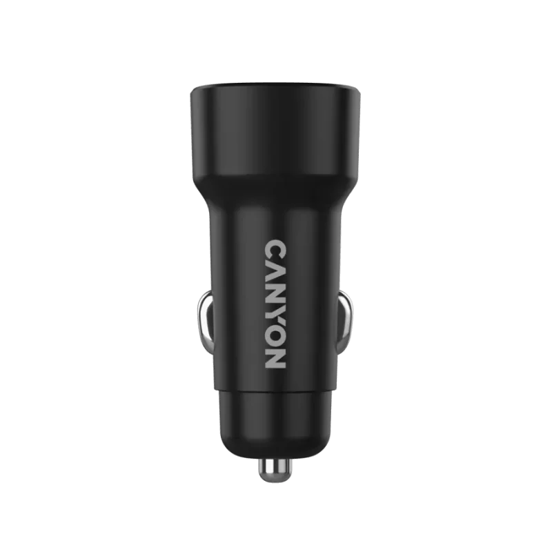 CANYON car charger OnDrive 24 24W 2xUSB-A Black - 1