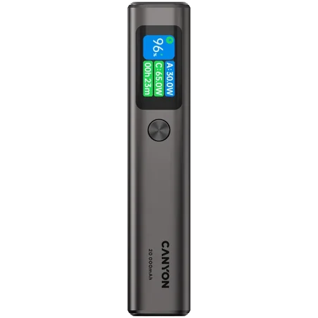 CANYON power bank OnPower 230 TFT 20000 mAh PD130W Dark Grey - 1