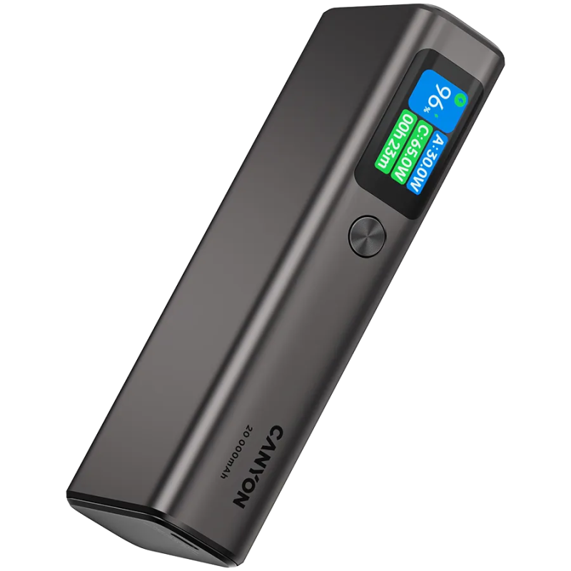 CANYON power bank OnPower 230 TFT 20000 mAh PD130W Dark Grey - 1