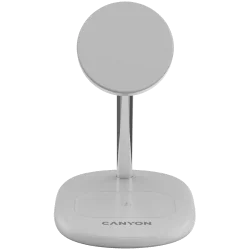 CANYON wireless charger WCS-205 15W Qi2 2in1 White - 2