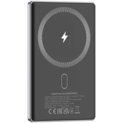 CANYON power bank OnPower 505 slim Magnetic 5000 mAh PD20W Dark Grey - 4