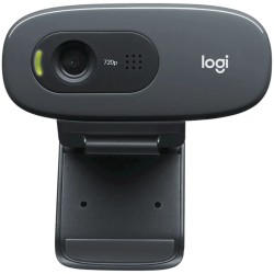 LOGITECH C270 HD Webcam - BLACK - USB - 1