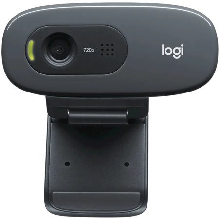 LOGITECH C270 HD Webcam - BLACK - USB - 1