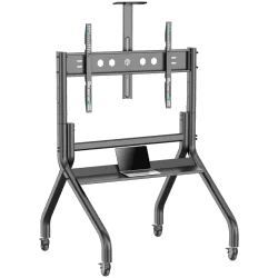 ONKRON Mobile TV stand with bracket 60"-120" Screens up to 150 kg, Black - 1