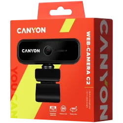 CANYON webcam C2 HD 720P Black - 3