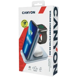 CANYON wireless charger WS-304 15W 3in1 Blue - 9