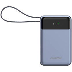 CANYON power bank OnPower 600 built-in cable 20000 mAh PD65W Dark Grey - 1
