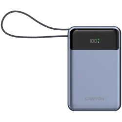 CANYON power bank OnPower 600 built-in cable 20000 mAh PD65W Dark Grey - 1