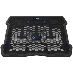 CANYON NS02, Cooling stand single fan with 2x2.0 USB hub, support up to 10”-15.6” laptop, ABS plastic and iron, Fans dimension:1