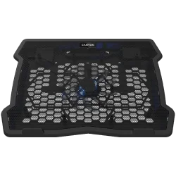 CANYON NS02, Cooling stand single fan with 2x2.0 USB hub, support up to 10”-15.6” laptop, ABS plastic and iron, Fans dimension:1