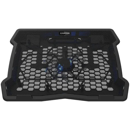 CANYON NS02, Cooling stand single fan with 2x2.0 USB hub, support up to 10”-15.6” laptop, ABS plastic and iron, Fans dimension:1