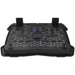 CANYON NS02, Cooling stand single fan with 2x2.0 USB hub, support up to 10”-15.6” laptop, ABS plastic and iron, Fans dimension:1