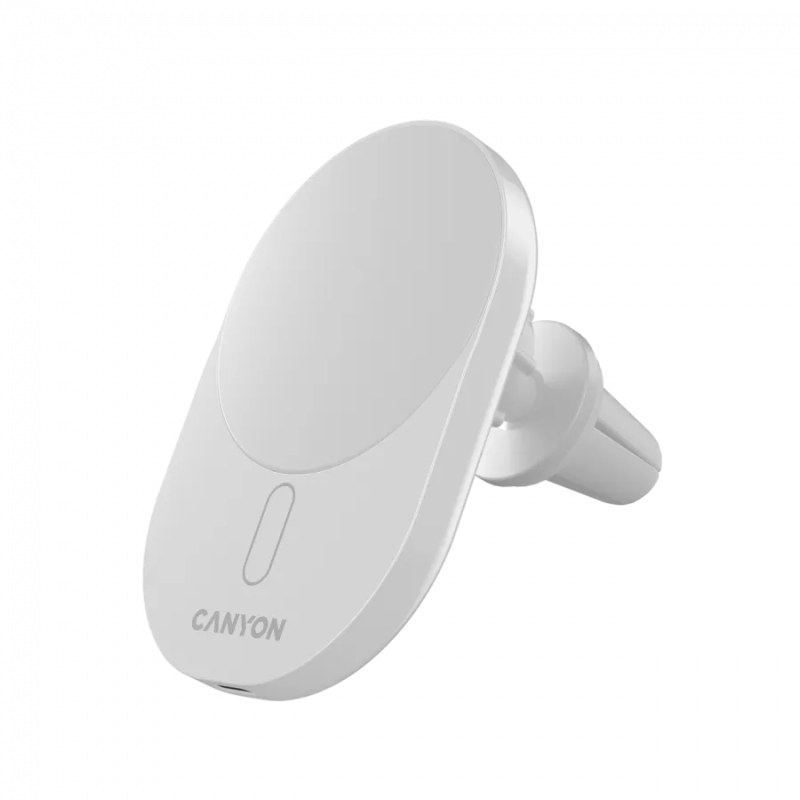 CANYON car charger OnGrip 105 15W Qi2 Wireless White - 1