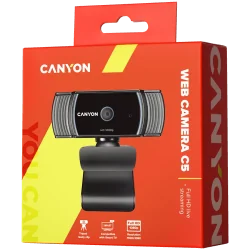 CANYON webcam C5 Full HD 1080p Auto Focus Black - 3