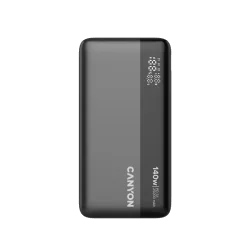 CANYON Power Bank PB-240, 25000mAh PD140W display power bank,Size160.0x82x27 mm Weight 508+-10g, Dark Grey - 1