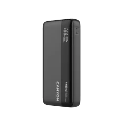 CANYON Power Bank PB-240, 25000mAh PD140W display power bank,Size160.0x82x27 mm Weight 508+-10g, Dark Grey - 17