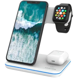 CANYON wireless charger WS-303 15W 3in1 White - 1