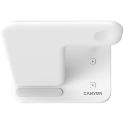 CANYON wireless charger WS-303 15W 3in1 White - 4