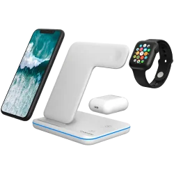 CANYON wireless charger WS-303 15W 3in1 White - 6