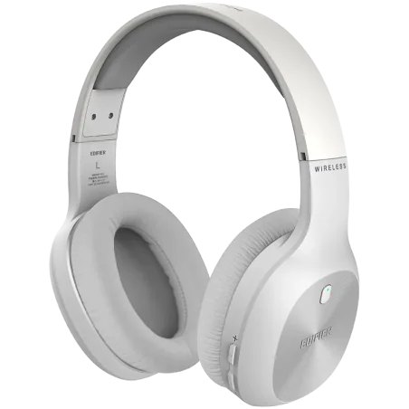 Edifier W800BT Plus Wireless Over-Ear Headphones, 40mm Dynamic Drivers, BT V5.1, Up To 55H Battery, USB-C, White - 1
