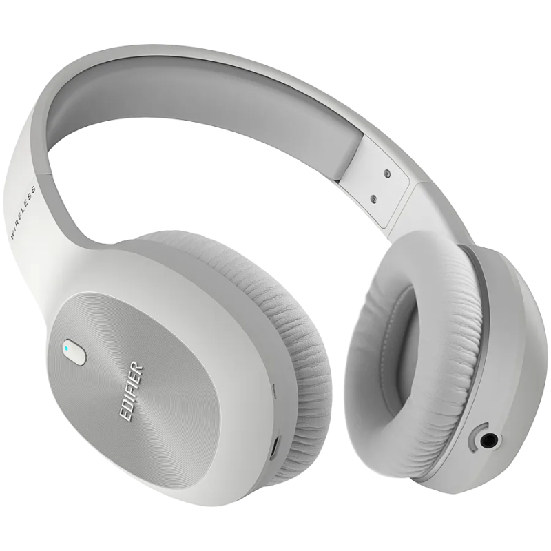 Edifier W800BT Plus Wireless Over-Ear Headphones, 40mm Dynamic Drivers, BT V5.1, Up To 55H Battery, USB-C, White - 1