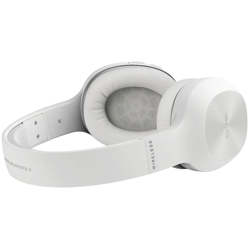 Edifier W800BT Plus Wireless Over-Ear Headphones, 40mm Dynamic Drivers, BT V5.1, Up To 55H Battery, USB-C, White - 1