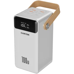 CANYON power bank OnPower 610 metal 60000 mAh PD100W White - 1