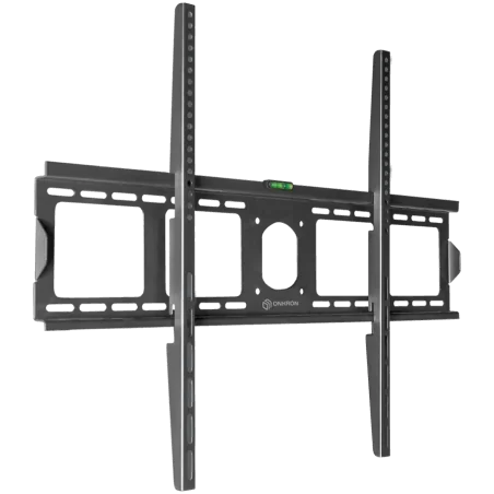 ONKRON Fixed TV Wall Mount for 55 to 100-inch Flat Panel TVs Digital Panels 75 kg, Black - 1
