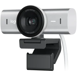 LOGITECH MX Brio 4K Ultra HD Webcam - PALE GREY - 2.4GHZ - EMEA28-935 - B2C - 1