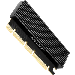 AXAGON PCEM2-XS PCI-E 3.0 16x - M.2 SSD NVMe, up to 80mm SSD, low profile, heatsink - 1